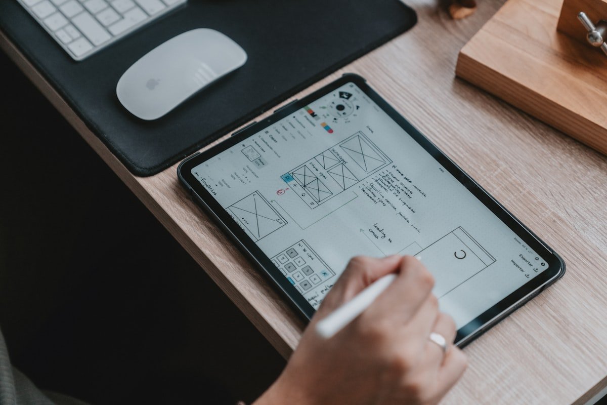 Brand identity design moodboard with typography and creative direction